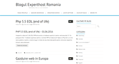 Desktop Screenshot of blog.experthost.ro