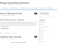 Tablet Screenshot of blog.experthost.ro